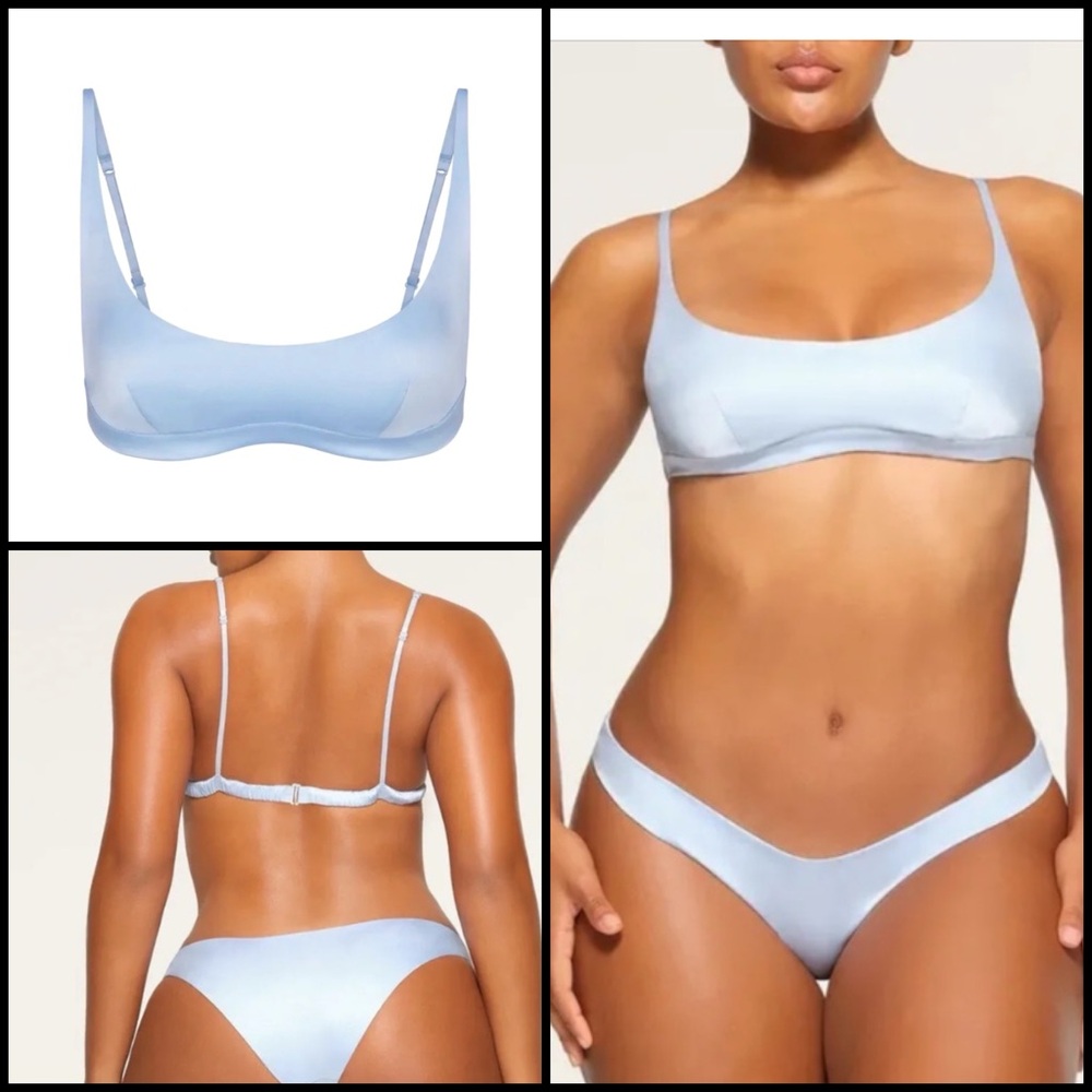 SKIMS NWT XXS Bridal Skimpy Scoop Bralette In Glacier